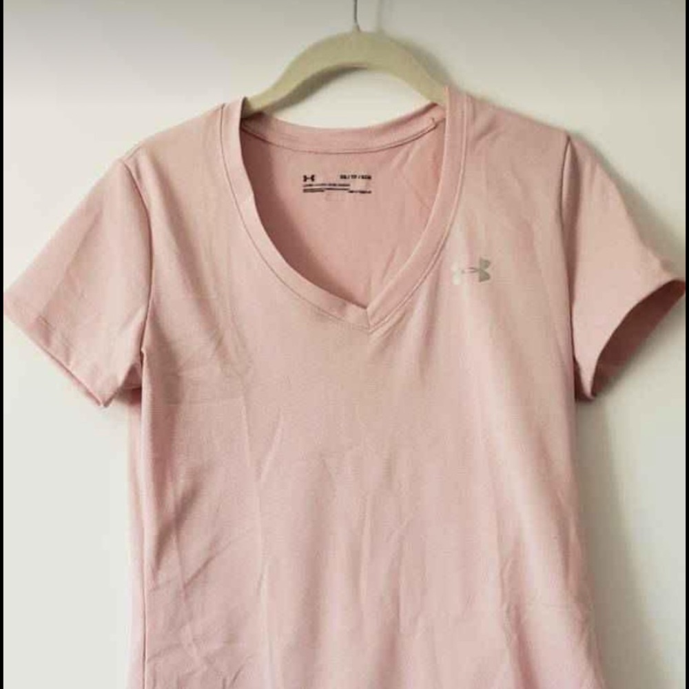 pink athletic shirt